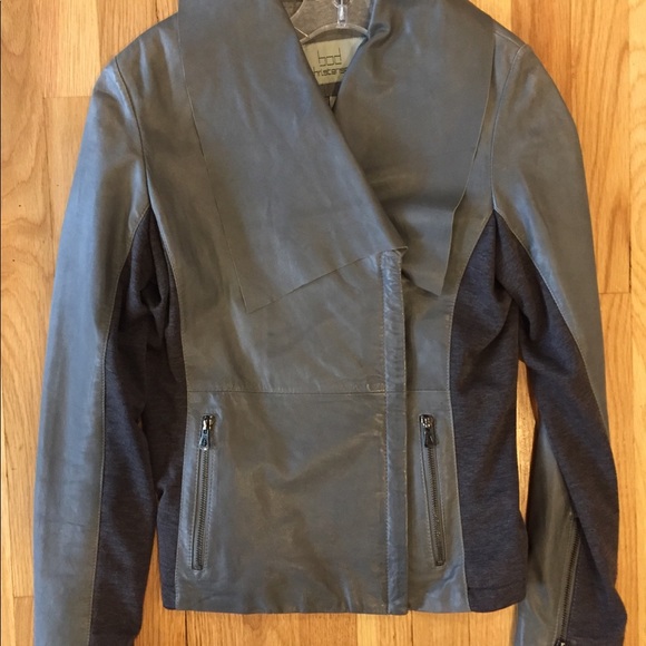 Bod Christensen Gray Leather Jacket size Small - Picture 2 of 8